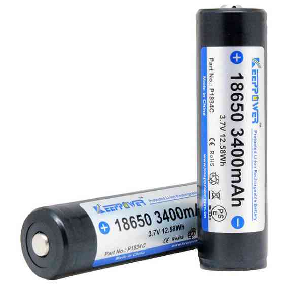 Акумулятор Keeppower Samsung Li-ion 18650 3400mAh (P1834C) із захистом Вінниця