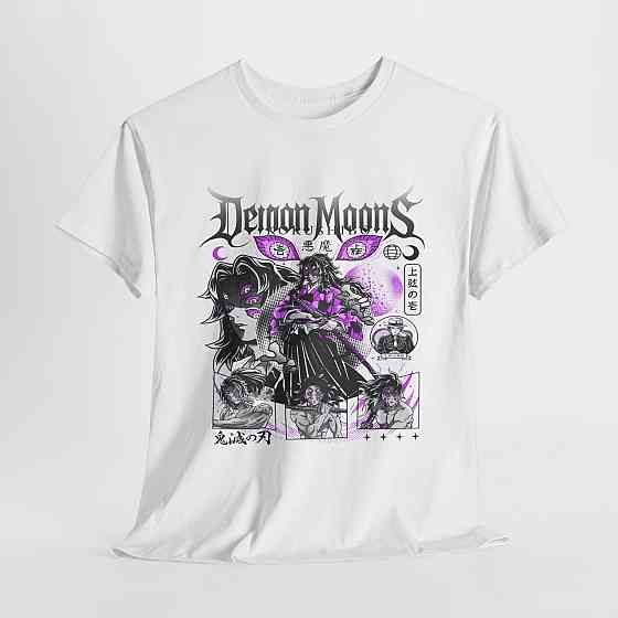 Футболка для мальчика аниме Истребитель демонов оверсайз (рост от 165 до 180 ) Черний AnimeJ0684m Днепр