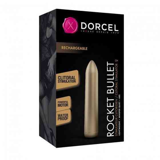 Перезаряжаемая вибропуля Dorcel Rocket Bullet Gold Sex Aura Киев