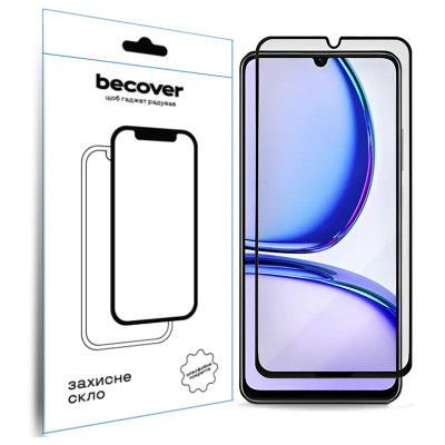 Стекло защитное BeCover Realme C61 Black (711809) Винница - изображение 1