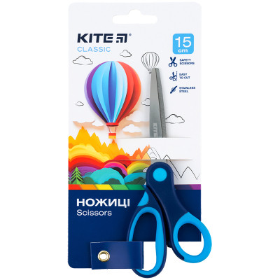 Ножницы Kite детские Classic синий 15 см (K-126-2) Винница - изображение 1