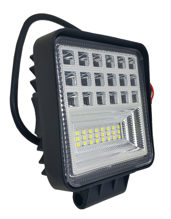 Фара LED квадратна 126 W, 42 лампи, широкий промінь 10/30V 6000K товщина: 40 мм Мукачево