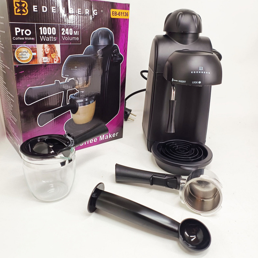 Еспресо кавоварка Edenberg EB-61136 4 чашки 240мл RJ-52 Львів - фото 5