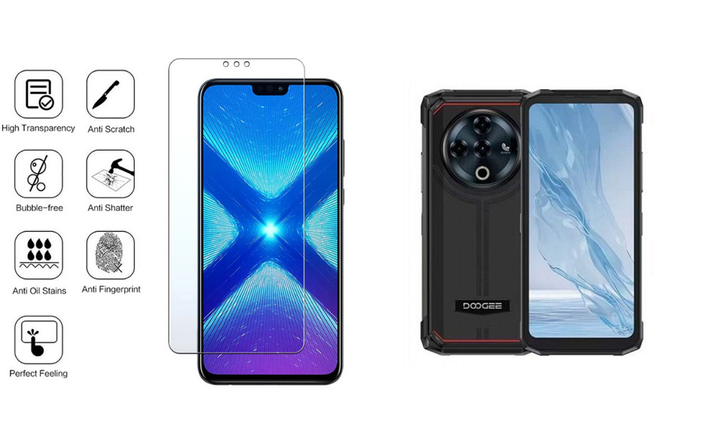 Защитное стекло NeoGlass для DOOGEE Fire 6, Fire 6 Power – ультрапрозрачное и устойчивое Киев - изображение 4