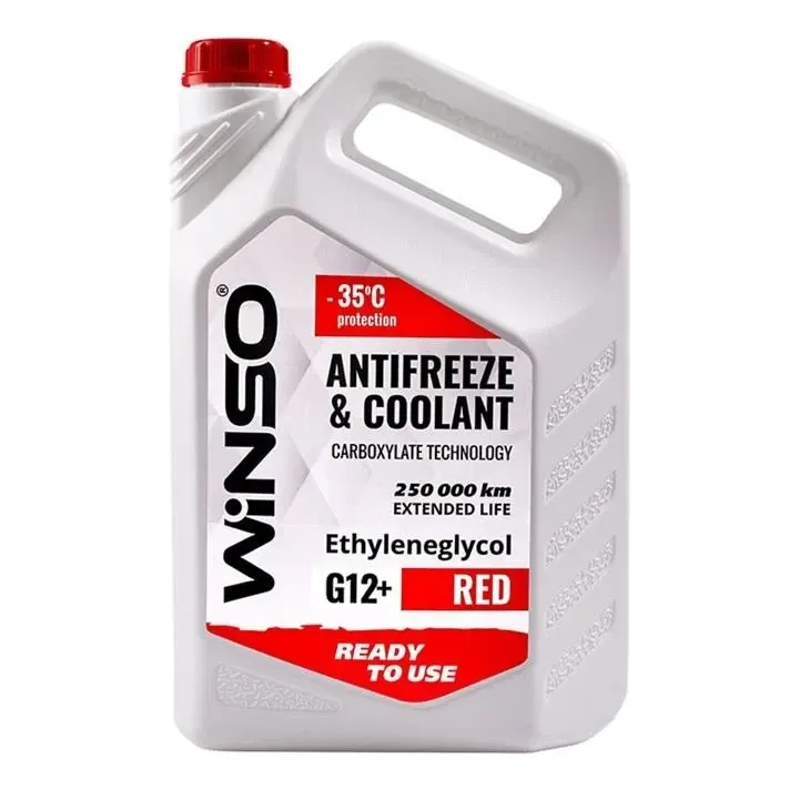 Антифриз WINSO RED G12+ -35°C, 4,1 кг – Надійний захист двигуна в будь-яку погоду Ковель - фото 1