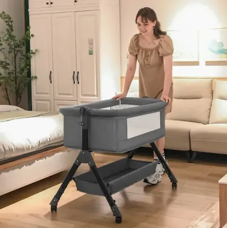 Детская кроватка-люлька с москитной сеткой и пеленальным столиком D929 Коломыя