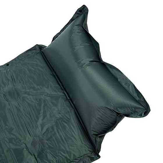 Матрас в палатку надувной 175х60х2 см матрас походный туристический с подголовником Зеленый SJ-0028-1GR Киев