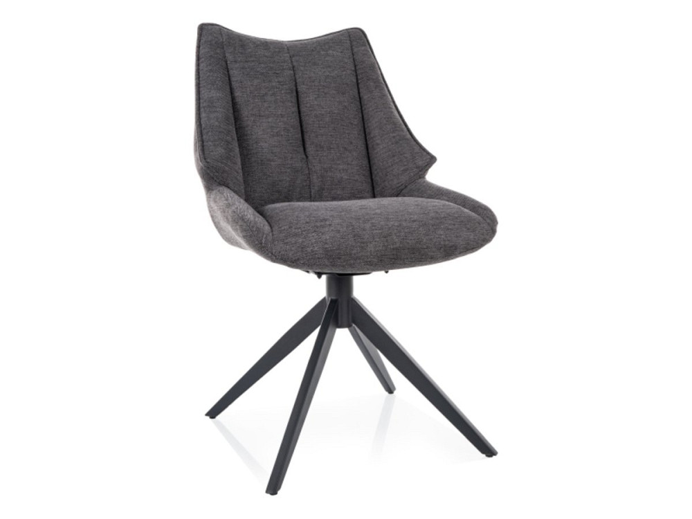 Стілець CODA BREGO чорний каркас/темно-сірий 18 Киев - изображение 1