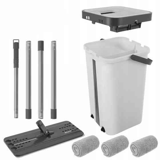 Набор для уборки швабра с двухкамерным ведром 11 литров + 3 насадки Ruhhy (27232) Нововолынск