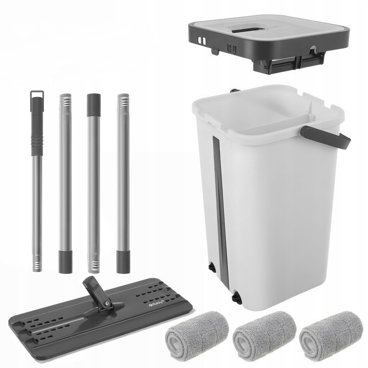 Набор для уборки швабра с двухкамерным ведром 11 литров + 3 насадки Ruhhy (27232) Нововолынск - изображение 3