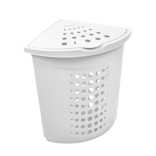 Кошик для білизни 45л кутовий білий Алеана Житомир - изображение 1