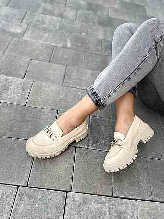 GREMMY Туфлі жіночі GREMMY 200/1 сереб.цепь бежеві (весна-осінь, шкіра натуральна) (4804) лише Коломия