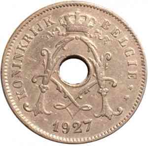 10 сантимов. 1927 год, Бельгия. (Belgie) Полтава