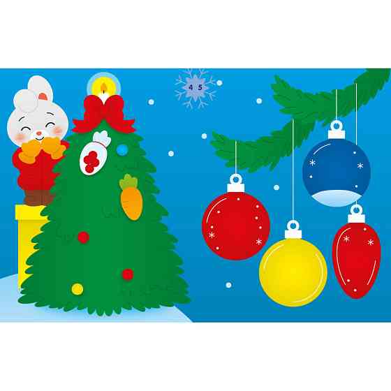 Набір для творчості "Аплікації наліпками Зайчик" 1655005, 30 наліпок Вінниця