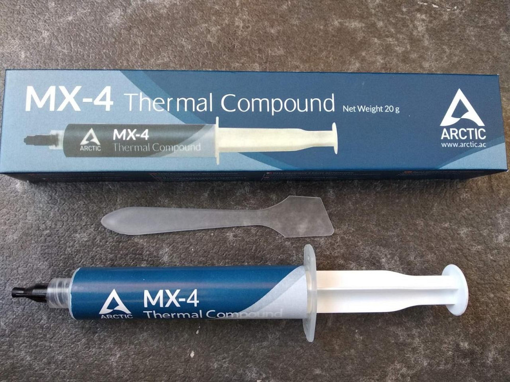 Термопаста Arctic MX-4, теплороводимость 8.5 Вт/мК, серая, в шприце, 20 грамм Полтава - изображение 1