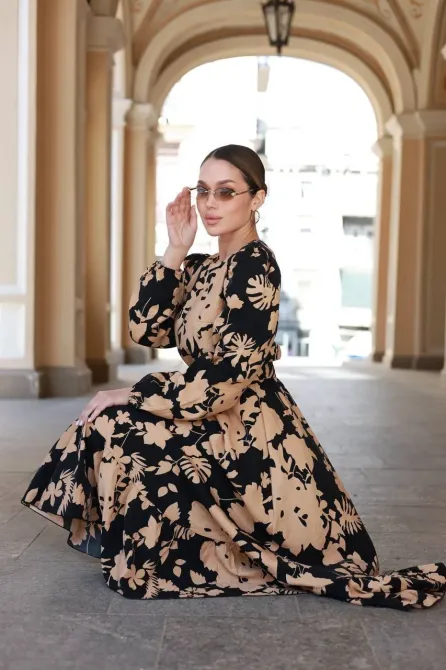 Трендова сукня міді з льону жатка Одеса - фото 11