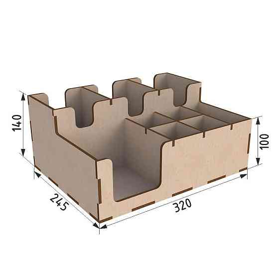 Барний органайзер EKOSTAR  дерев'яний 320х 245 х140 Київ