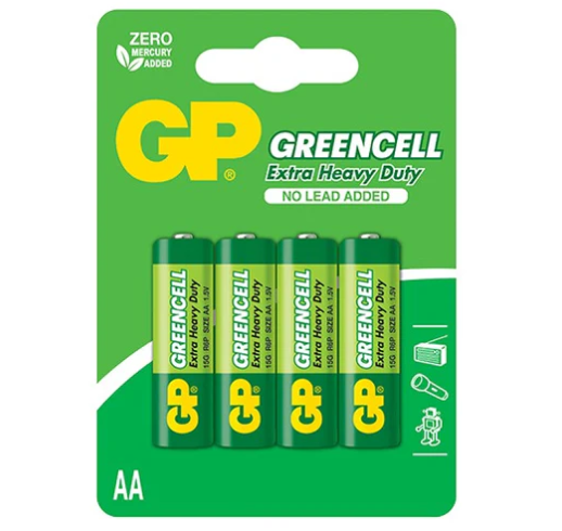 Батарейка AA GP GREENCELL R6 15G 1.5V 4 шт. блістер Рівне - фото 2