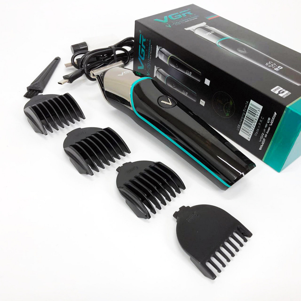 Машина для стрижки в домашних условиях, Аккумуляторная машинка для стрижки волос с насадками DR-24 Львов - изображение 6