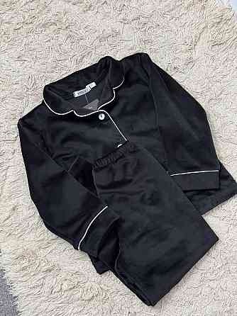 Дитяча велюрова тепла піжама дві кишені Чорний 134-140 Харків