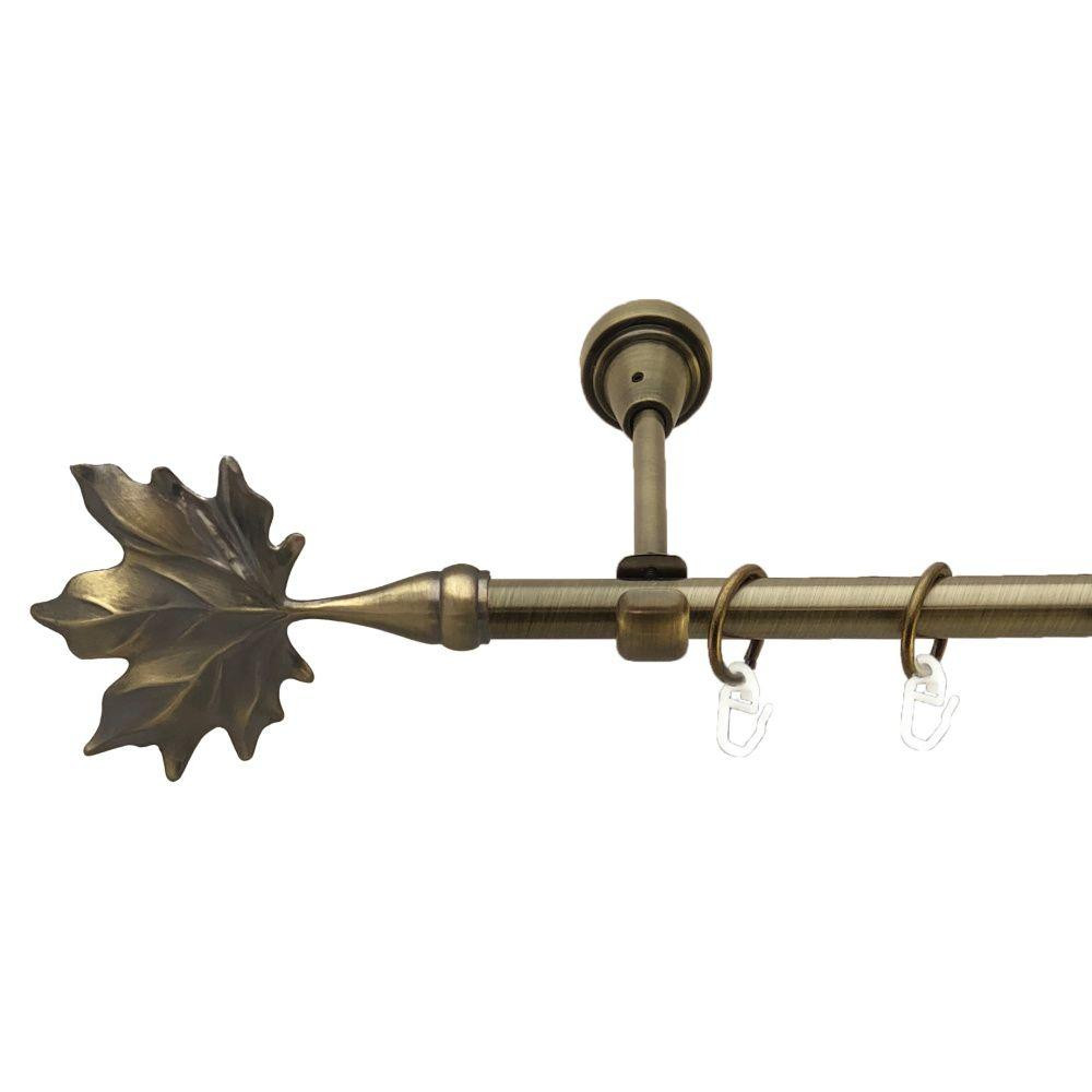 Карниз Orvit Клен металевий однорядний відкритий гладка труба кільце металеве Антик 16 мм 300 см (00-00017002) Львов - изображение 1