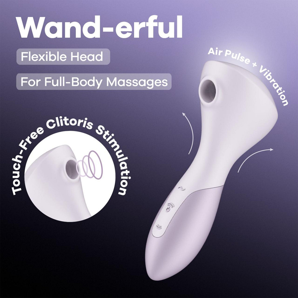 Вибромассажер Satisfyer Wand-erful с вакуумной клиторальной стимуляцией Sex Aura Киев - изображение 8