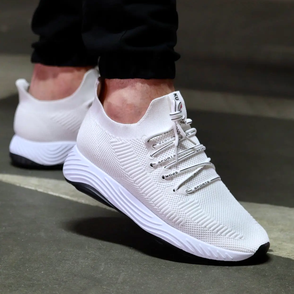 Кросівки Чоловічі Білі Тканинні Boost Пінка (розміри: 42,43,44,45) — 05 Дніпро - фото 1