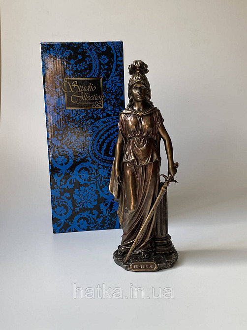 Статуэтка Veronese Мужество Девушка с мечем 28 см  полистоун с бронзовым покрытием 76466A4 Киев - изображение 9