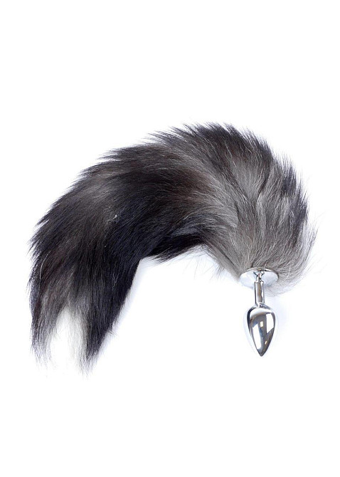 Анальна пробка - Fox Tail Black 2XL Sex Aura Київ - фото 3