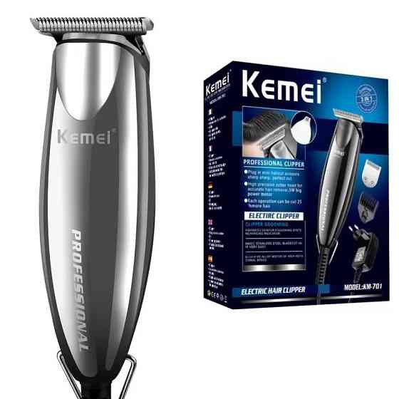 Професійна машинка-триммер для стрижки Kemei Km-701 (7 насадок) Вінниця