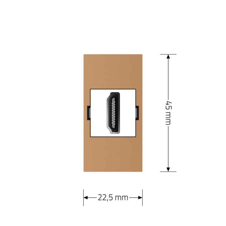 HDMI розетка LIVOLO 1.4, золота, модуль 0.5 поста, для телевізора / ПК (VL-FCHD-1AP) Коломыя - изображение 9