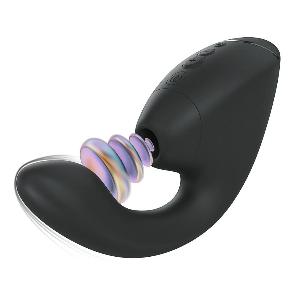 Вібратор-стимулятор вакуумний Womanizer Next Duo Black для точки G, чорний Sex Aura Київ - фото 4