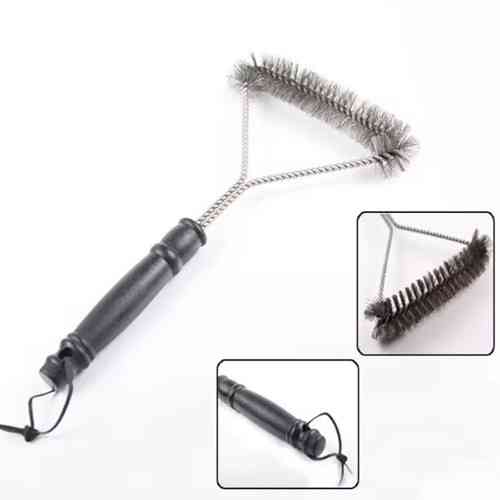 Трехсторонняя щетка для гриля с удобной ручкой Киев