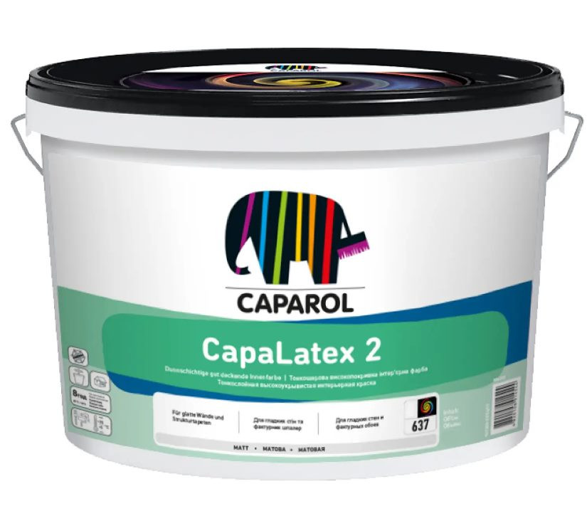 Універсальна інтер'єрна латексна фарба Caparol XUA CapaLatex 2 B1 10 л Київ - фото 1