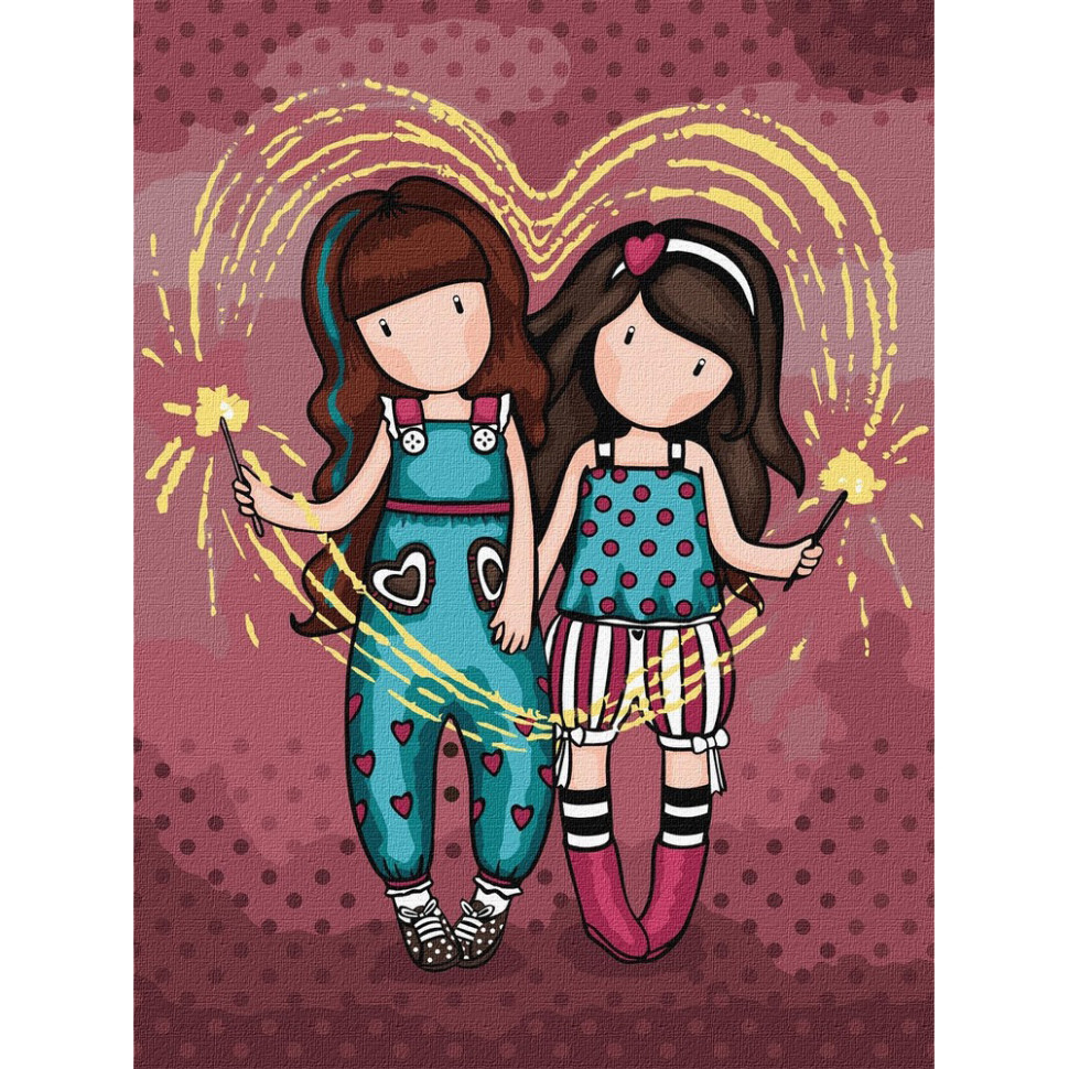 Картина за номерами "Fireworks Santoro Gorjuss Collection" KHO8681, 30х40 см Вінниця - фото 1