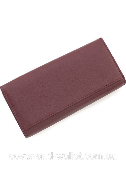 Женский кожаный кошелёк на магнитах красного цвета Marco Coverna MC 1411 Бордовий Киев - изображение 3