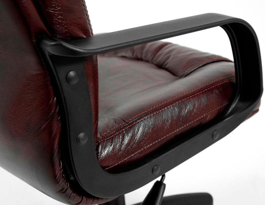 Офісне крісло керівника AlbertoDesign MultiBlock М-3 Натуральна шкіра Lux Коричневий (Прогумовані колеса) Днепр - изображение 5