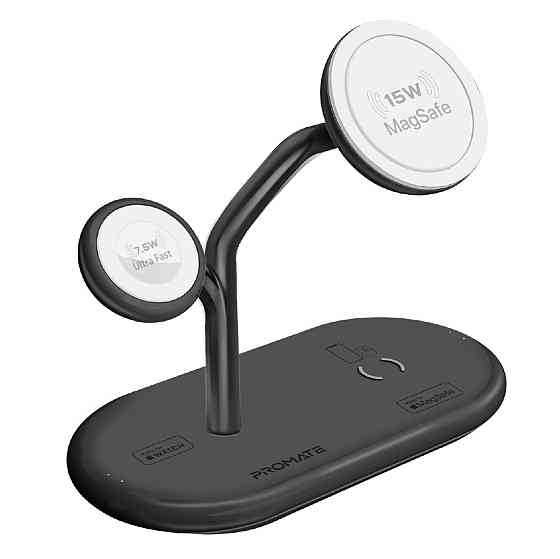 Бездротовий зарядний пристрій Promate Synergy-Pro MagSafe 57W Black ( Чорний ) Харьков