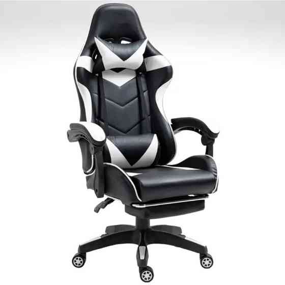Крісло геймерське комп'ютерне ігрове Bonro B-810 з підставкою для ніг офісне для комп'ютера дому і офісу Київ