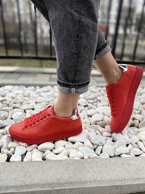 Vices Кросівки жіночі VICES 7170-19 червоні (весна-осінь, еко-шкіра) (1472) Коломия - фото 5