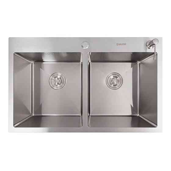 VALESO Кухонна мийка нержавійка 78*48 VALESO Handmade на дві чаші (3.0/0.8) Коломыя