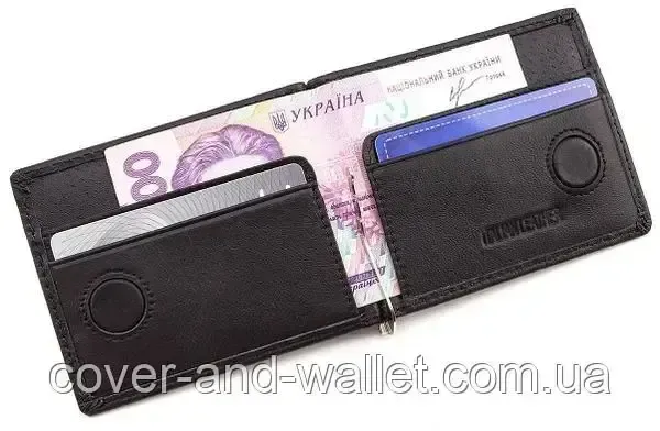Кожаный зажим для денег и карточек на магните ST Leather 453 Киев - изображение 6
