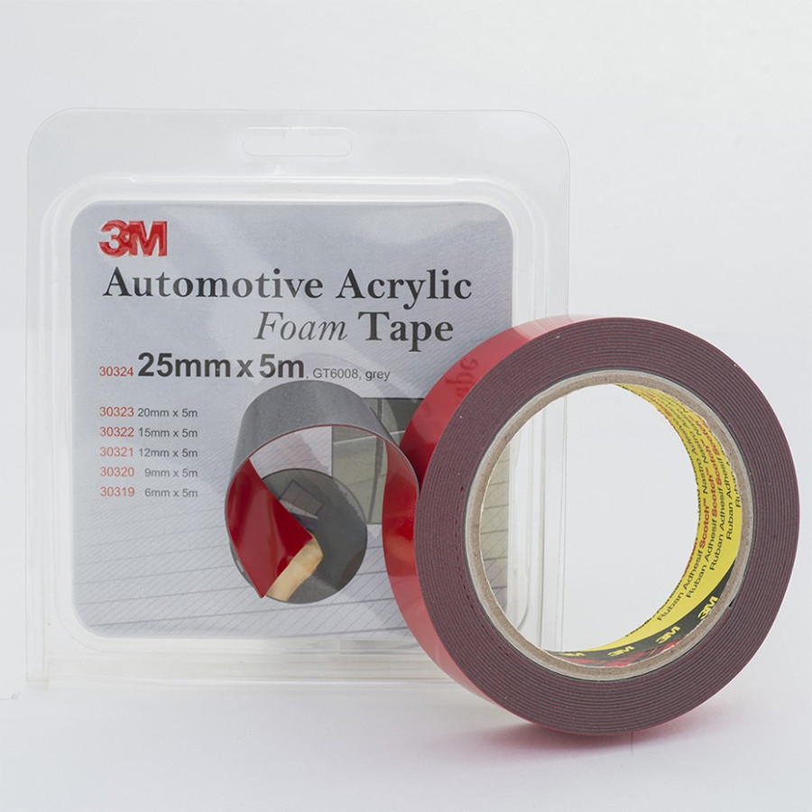 Скотч двосторонній 25мм х 5м 3M GT6008F "Foam Tape" (ціна за уп.-2шт) темно сірий, 32324 Київ - фото 1