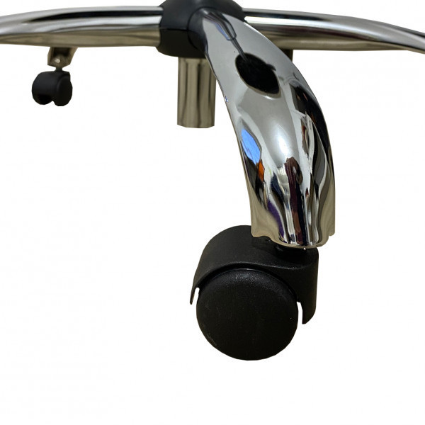 Стілець для майстра без спинки Твін на хромованій ніжці Сірий Київ - фото 3