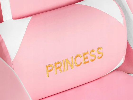 Крісло геймерське G1136 рожеве з підставкою для ніг Київ