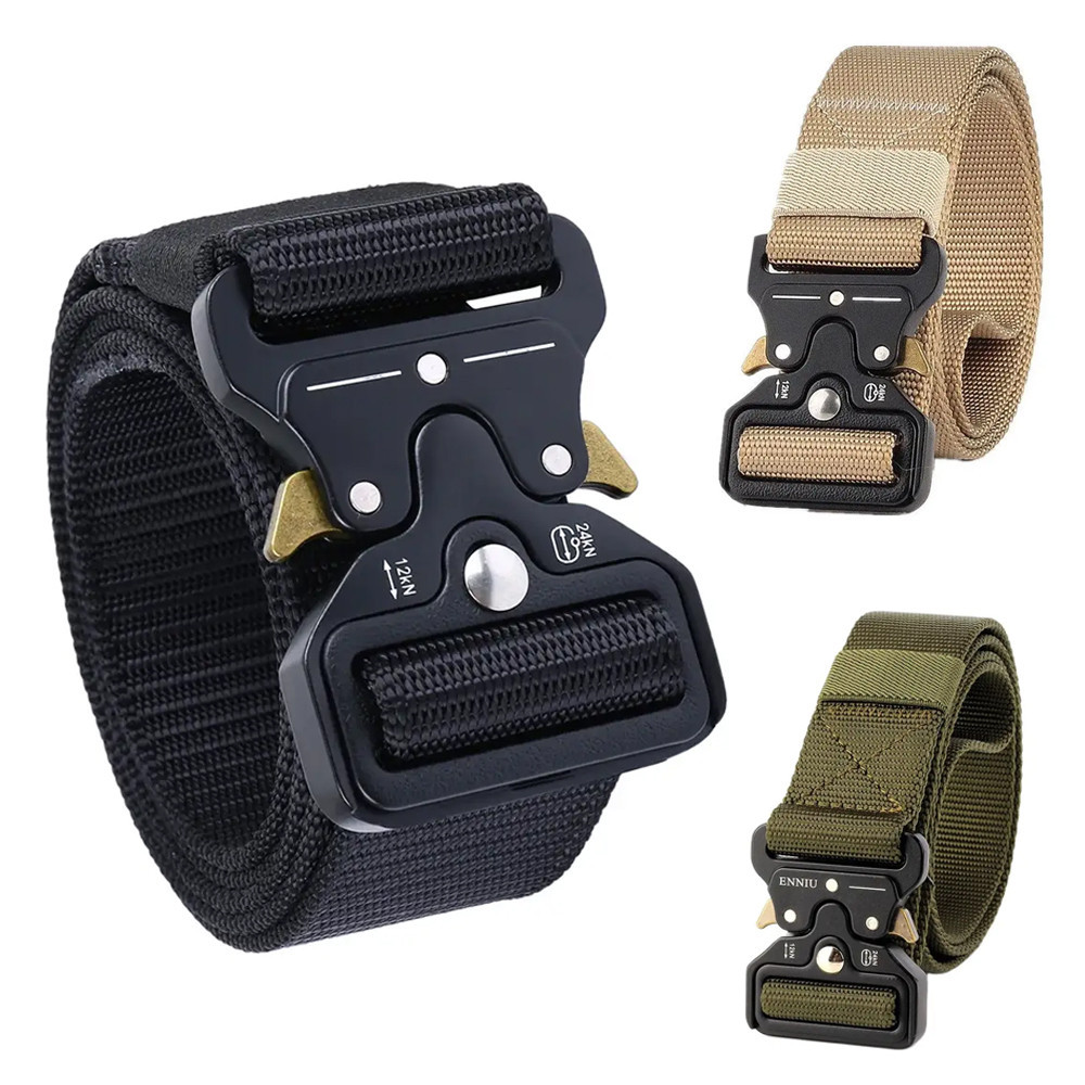Тактический ремень 125 см Tactical Belt, Оливковый / Армейский ремень с пряжкой Cobra Киев - изображение 8