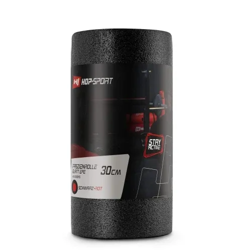 Масажний ролик 30*15 см Hop-Sport A030 чорний із червоним Київ