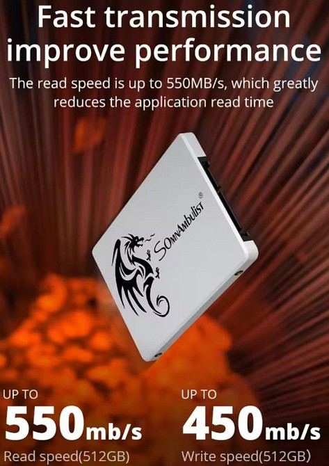 Нові SSD Накопичувачі 120GB, 256GB, 512GB  SataIII 2,5" Київ - фото 3