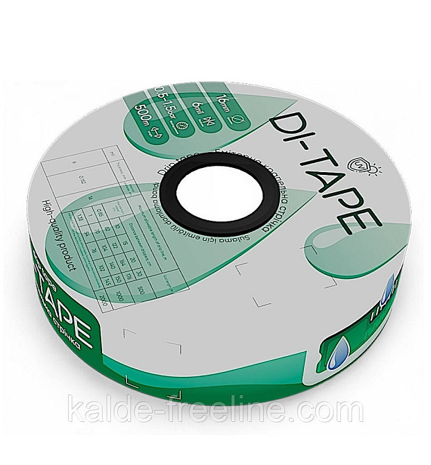 Крапельна стрічка емітерна Di-Tape крапельниці через 15 см витрата 1,00 л/год, довжина 1000 м (DI-15-1000) Харків - фото 1