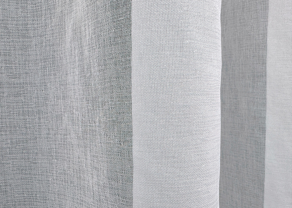 Тюль на люверсах VR-Textil 1276т Мікро-льон однотонний Білий 600х270 см (47-017) Київ - фото 6